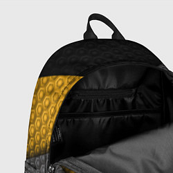 Рюкзак Желтая текстурная линия, цвет: 3D-принт — фото 2