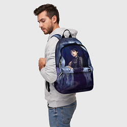 Рюкзак Уэнсдей Аддамс с зонтом, цвет: 3D-принт — фото 2