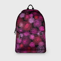 Рюкзак Неоновые розы на черном фоне, цвет: 3D-принт — фото 2