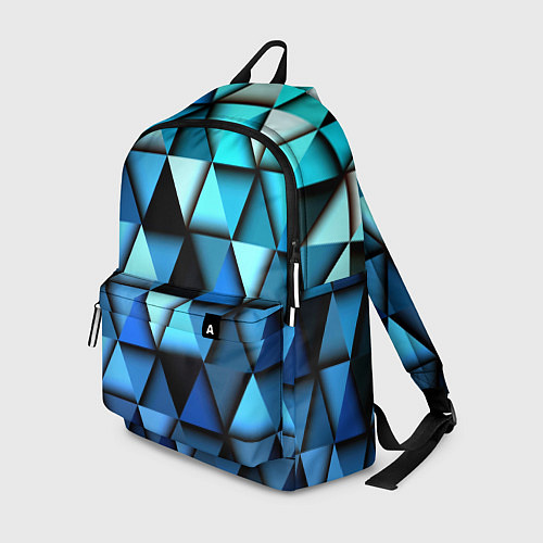 Рюкзак Blue triangle / 3D-принт – фото 1