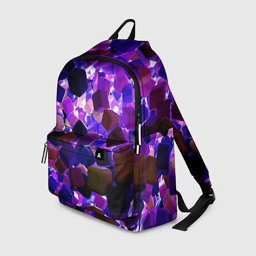 Рюкзак Разноцветные воздушные кубики / 3D-принт – фото 1