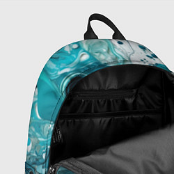 Рюкзак Абстрактные голубые брызги краски, цвет: 3D-принт — фото 2