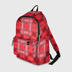 Рюкзак Красный с белым клетчатый узор