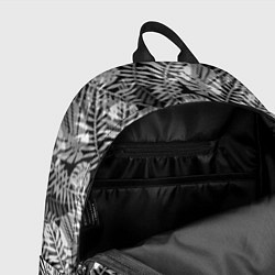 Рюкзак Черно-белый узор монстера, цвет: 3D-принт — фото 2