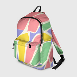 Рюкзак Абстрактные разноцветные фигуры, цвет: 3D-принт