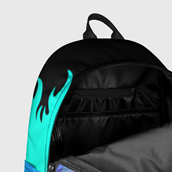 Рюкзак Nickelback неоновый огонь, цвет: 3D-принт — фото 2