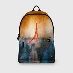 Рюкзак Оранжево-синий туман и краски, цвет: 3D-принт — фото 2
