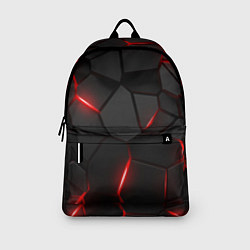 Рюкзак Плиты с красной подсветкой, цвет: 3D-принт — фото 2