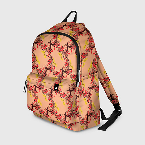 Рюкзак Абстрактный винтажный растительный орнамент / 3D-принт – фото 1