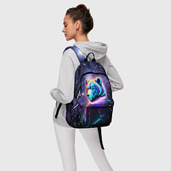 Рюкзак Светящийся космический медведь, цвет: 3D-принт — фото 2