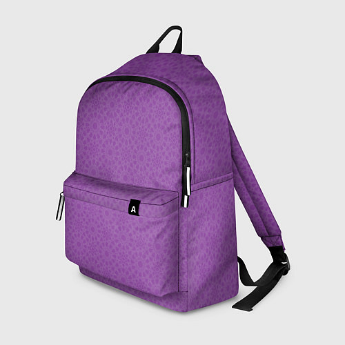 Рюкзак Сиреневого цвета с узорами / 3D-принт – фото 1