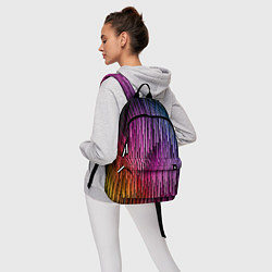 Рюкзак Радужные узор полосы, цвет: 3D-принт — фото 2