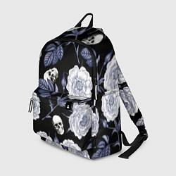 Рюкзак Черепа с розами, цвет: 3D-принт