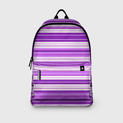 Рюкзак Фиолетовые полосы, цвет: 3D-принт — фото 2