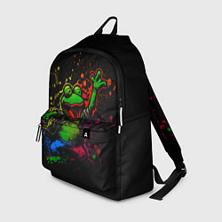 Рюкзак Лягушонок Пепе веселится с граффити, цвет: 3D-принт