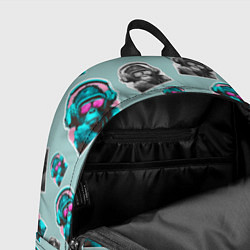 Рюкзак Обезьяна меломан, цвет: 3D-принт — фото 2