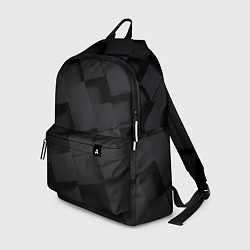 Рюкзак Чёрные геометрические блоки, цвет: 3D-принт
