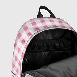 Рюкзак Барби-розовый: клетка, цвет: 3D-принт — фото 2
