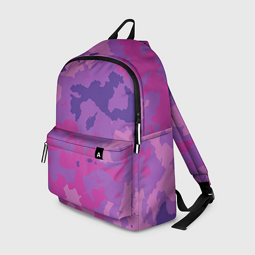 Рюкзак Фиолетовый камуфляж / 3D-принт – фото 1