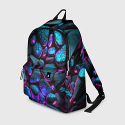 Рюкзак Неоновые камни, цвет: 3D-принт