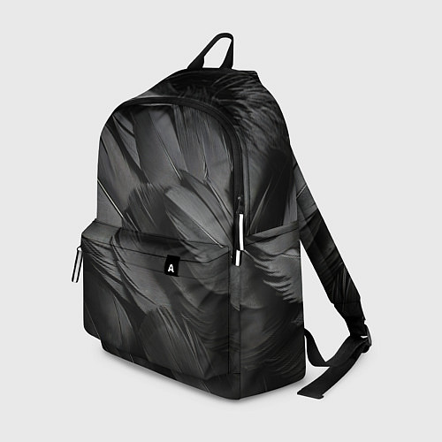 Рюкзак Черные перья ворона / 3D-принт – фото 1