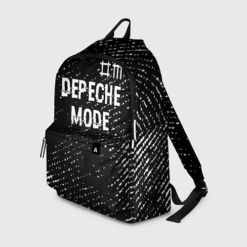 Рюкзак Depeche Mode glitch на темном фоне: символ сверху / 3D-принт – фото 1