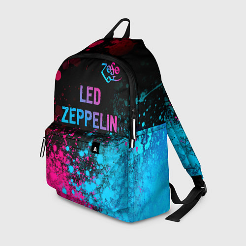Рюкзак Led Zeppelin - neon gradient: символ сверху / 3D-принт – фото 1