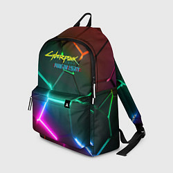 Рюкзак Cyberpunk 2077 phantom liberty logo neon, цвет: 3D-принт