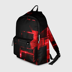 Рюкзак Красная неоновая геометрия, цвет: 3D-принт