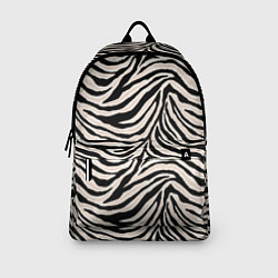 Рюкзак Полосатая шкура зебры, белого тигра, цвет: 3D-принт — фото 2