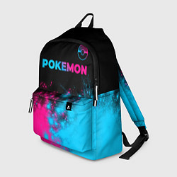 Рюкзак Pokemon - neon gradient: символ сверху, цвет: 3D-принт