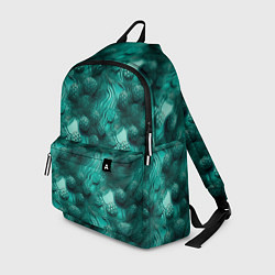 Рюкзак Абстрактные зеленые шишки, цвет: 3D-принт
