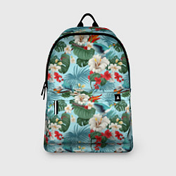 Рюкзак Белые гавайские цветы, цвет: 3D-принт — фото 2