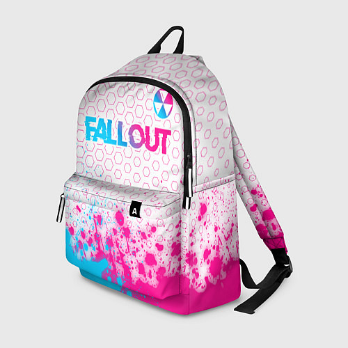 Рюкзак Fallout neon gradient style: символ сверху / 3D-принт – фото 1