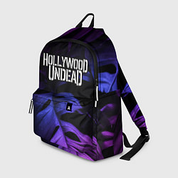 Рюкзак Hollywood Undead neon monstera, цвет: 3D-принт