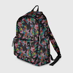 Рюкзак Модный разноцветный камуфляж, цвет: 3D-принт