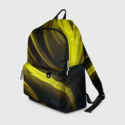 Рюкзак Черные и желтые линии, цвет: 3D-принт