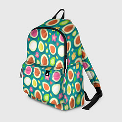 Рюкзак Текстура авокадо и цветы, цвет: 3D-принт