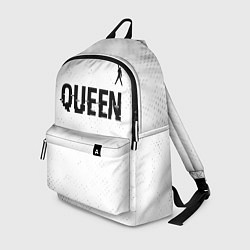 Рюкзак Queen glitch на светлом фоне: символ сверху, цвет: 3D-принт