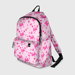 Рюкзак Барби, сердечки и цветочки, цвет: 3D-принт