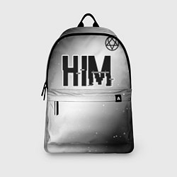Рюкзак HIM glitch на светлом фоне: символ сверху, цвет: 3D-принт — фото 2