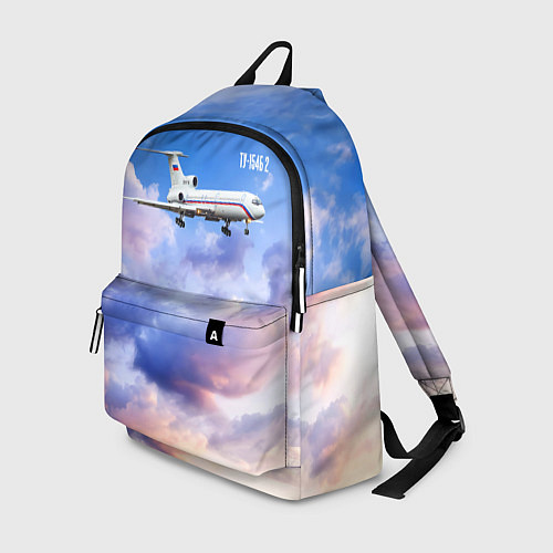 Рюкзак Ту-154 Розовый закат / 3D-принт – фото 1