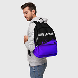 Рюкзак Avril Lavigne purple grunge, цвет: 3D-принт — фото 2