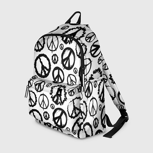 Рюкзак Many peace logo / 3D-принт – фото 1