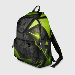 Рюкзак Зеленые абстрактные осколки