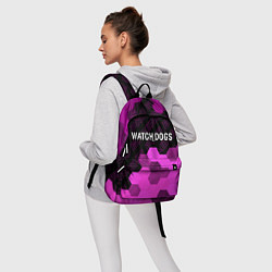 Рюкзак Watch Dogs pro gaming: символ сверху, цвет: 3D-принт — фото 2