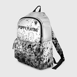 Рюкзак Poppy Playtime glitch на светлом фоне: символ свер, цвет: 3D-принт