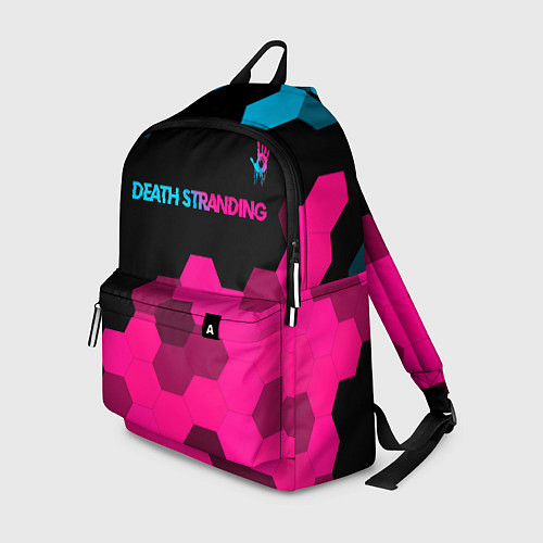 Рюкзак Death Stranding - neon gradient: символ сверху / 3D-принт – фото 1