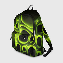 Рюкзак Зеленая кислотная абстракция, цвет: 3D-принт