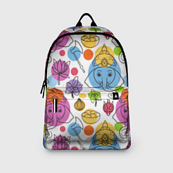 Рюкзак Индийские слоники, цвет: 3D-принт — фото 2